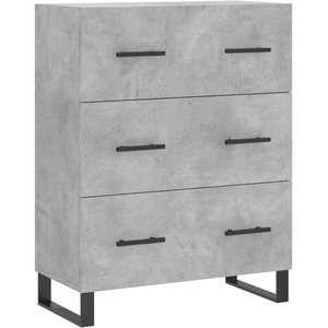 vidaXL Buffet gris béton 69,5x34x90 cm bois d'ingénierie pas cher