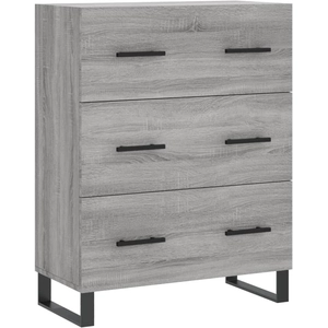 vidaXL Buffet sonoma gris 69,5x34x90 cm bois d'ingénierie pas cher