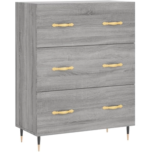 vidaXL Buffet sonoma gris 69,5x34x90 cm bois d'ingénierie pas cher
