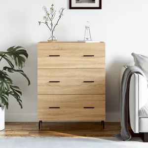 vidaXL Buffet chêne sonoma 69,5x34x90 cm bois d'ingénierie pas cher