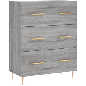 vidaXL Buffet sonoma gris 69,5x34x90 cm bois d'ingénierie pas cher