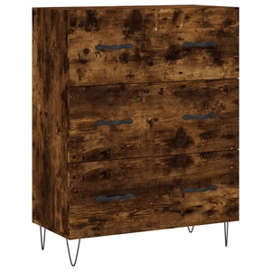 vidaXL Buffet chêne fumé 69,5x34x90 cm bois d'ingénierie pas cher