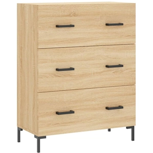 vidaXL Buffet chêne sonoma 69,5x34x90 cm bois d'ingénierie pas cher