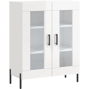 Comparateur de prix : vidaXL Buffet Blanc brillant 69,5x34x90 cm Bois d'ingénierie