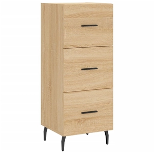 vidaXL Buffet Chêne sonoma 34,5x34x90 cm Bois d'ingénierie pas cher