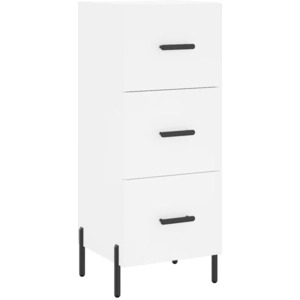 vidaXL Buffet blanc 34,5x34x90 cm bois d'ingénierie pas cher