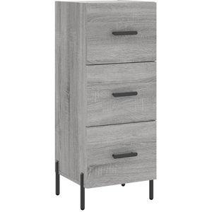 vidaXL Buffet Sonoma gris 34,5x34x90 cm Bois d'ingénierie pas cher