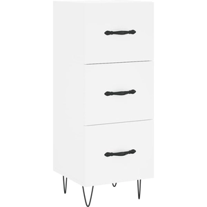 vidaXL Buffet blanc 34,5x34x90 cm bois d'ingénierie pas cher