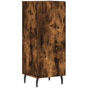 vidaXL Buffet Chêne fumé 34,5x34x90 cm Bois d'ingénierie pas cher