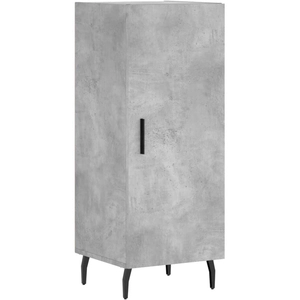 vidaXL Buffet Gris béton 34,5x34x90 cm Bois d'ingénierie pas cher