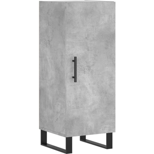 vidaXL Buffet Gris béton 34,5x34x90 cm Bois d'ingénierie pas cher