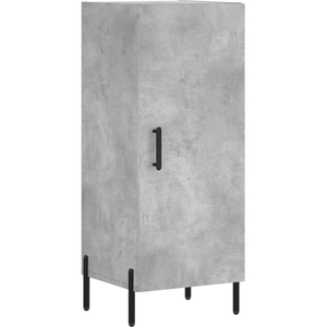 vidaXL Buffet Gris béton 34,5x34x90 cm Bois d'ingénierie pas cher
