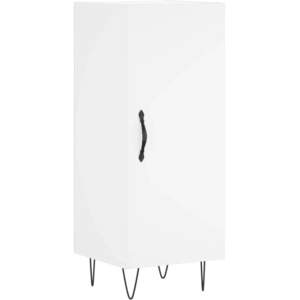 vidaXL Buffet blanc 34,5x34x90 cm bois d'ingénierie pas cher