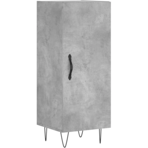 vidaXL Buffet Gris béton 34,5x34x90 cm Bois d'ingénierie pas cher