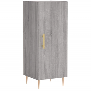 vidaXL Buffet Sonoma gris 34,5x34x90 cm Bois d'ingénierie pas cher