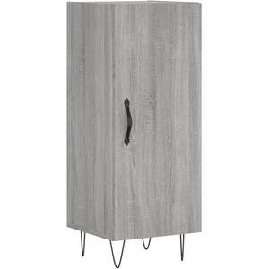 vidaXL Buffet Sonoma gris 34,5x34x90 cm Bois d'ingénierie pas cher