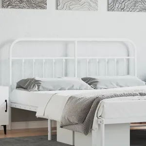 Comparateur de prix : vidaXL Tête de lit métal blanc 180 cm