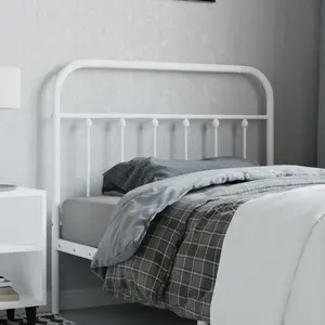 Comparateur de prix : vidaXL Tête de lit métal blanc 100 cm