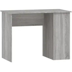 vidaXL Bureau sonoma gris 100x55x75 cm bois d'ingénierie pas cher