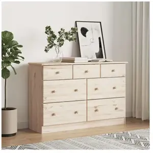 Comparateur de prix : vidaXL Commode ALTA 112x35x73 cm bois massif de pin