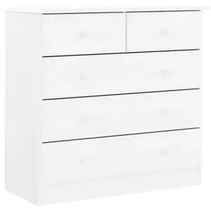 Comparateur de prix : vidaXL Commode ALTA blanc 77x35x73 cm bois massif de pin