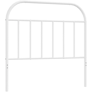 vidaXL Tête de lit métal blanc 100 cm
