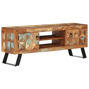 Comparateur de prix : vidaXL Meuble TV 112x30x45 cm bois massif de récupération