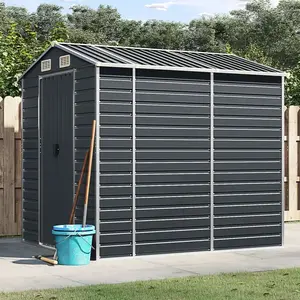 Comparateur de prix : vidaXL Abri de jardin anthracite 191x215x198 cm acier galvanisé
