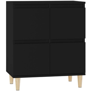 vidaXL Buffet Noir 60x35x70 cm Bois d'ingénierie pas cher