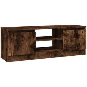 Comparateur de prix : vidaXL Meuble TV avec porte Chêne fumé 102x30x36 cm