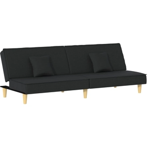 vidaXL Canapé-lit noir tissu pas cher
