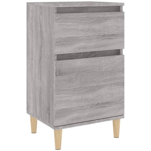 vidaXL Table de chevet sonoma gris 40x35x70 cm pas cher
