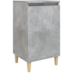 vidaXL Table de chevet gris béton 40x35x70 cm bois d'ingénierie pas cher