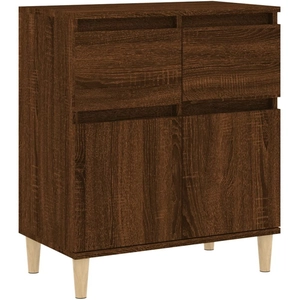 vidaXL Buffet Chêne marron 60x35x70 cm Bois d'ingénierie pas cher