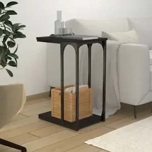 Comparateur de prix : vidaXL Table d'appoint Noir 40x30x60 cm Bois d'ingénierie