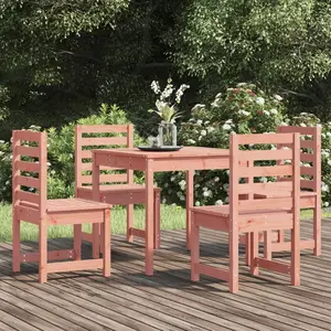 vidaXL Ensemble à manger de jardin 5 pcs bois massif Douglas pas cher