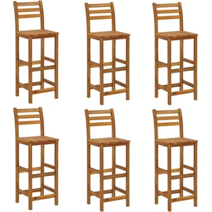 Comparateur de prix : vidaXL Ensemble de bar de jardin 7 pcs bois d'acacia solide