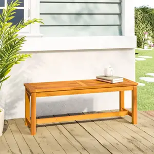 Comparateur de prix : vidaXL Banc de jardin 110x35x45 cm bois massif d'acacia