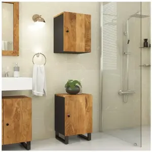 Comparateur de prix : vidaXL Armoire de salle de bain 38x33x58 cm bois massif de manguier