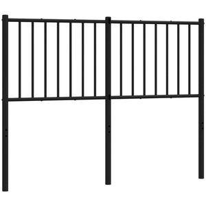 vidaXL Tête de lit métal noir 120 cm pas cher