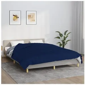 Comparateur de prix : vidaXL Couverture lestée Bleu 220x230 cm 11 kg Tissu