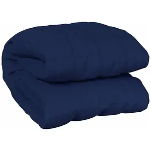 vidaXL Couverture lestée Bleu 152x203 cm 11 kg Tissu pas cher