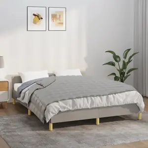 vidaXL Couverture lestée Gris 152x203 cm 11 kg Tissu pas cher