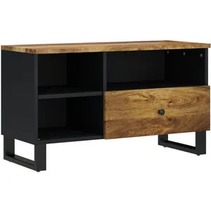 vidaXL Meuble TV 80x33x46 cm bois de manguier et d'ingénierie pas cher