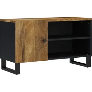vidaXL Meuble TV 80x33x46 cm bois de manguier et d'ingénierie pas cher
