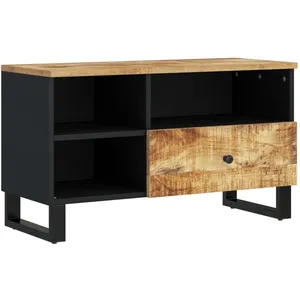 vidaXL Meuble TV 80x33x46 cm bois de manguier et d'ingénierie pas cher