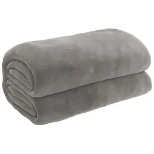 vidaXL Couverture lestée avec housse Gris 135x200 cm 10 kg Tissu pas cher