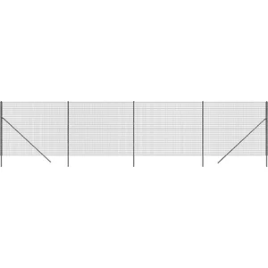 vidaXL Clôture en treillis métallique anthracite 1,8x10 m pas cher