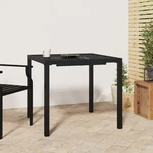 vidaXL Table de jardin anthracite 80x80x72 cm acier pas cher