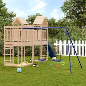 Comparateur de prix : vidaXL Aire de jeux d'extérieur bois de pin massif